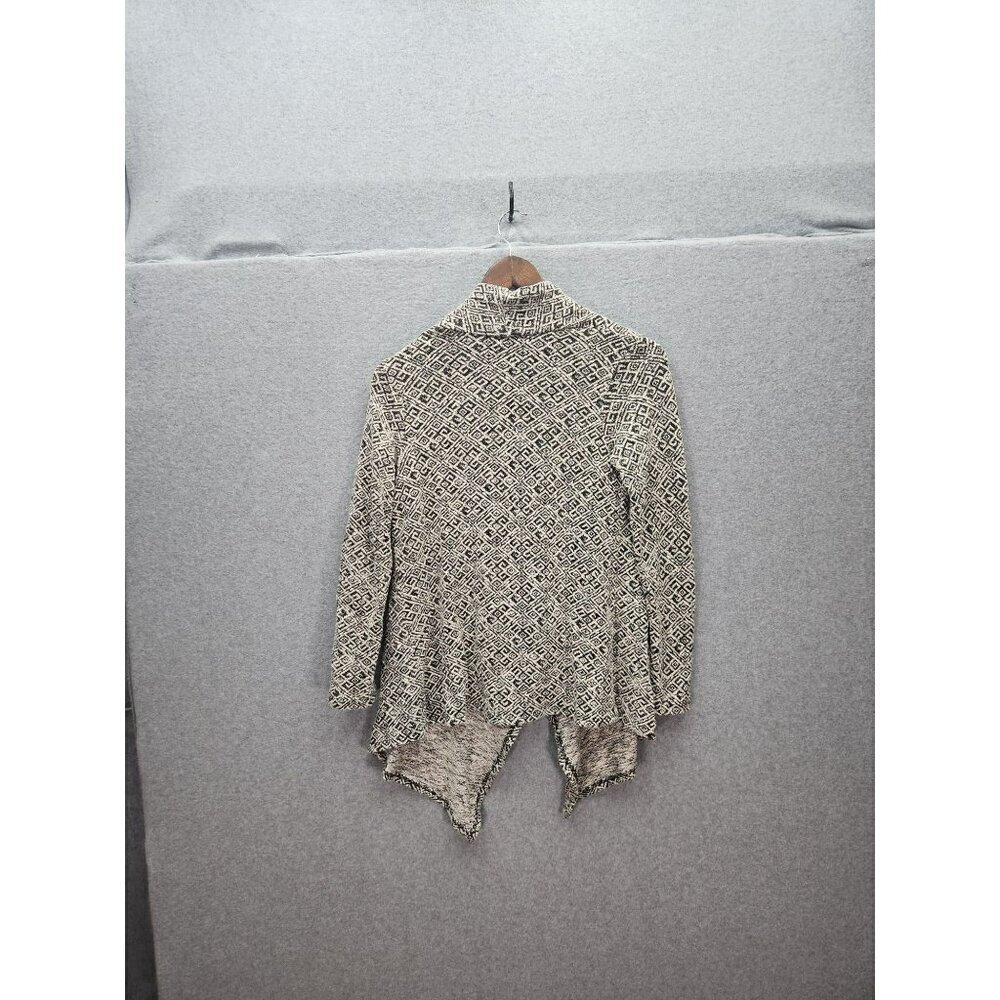 Bobeau Womens Geometric Pattern Open Front Cardigan Sweater - Size S - Picture 4 of 5